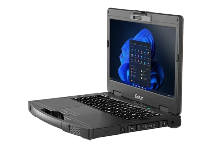 Getac S410 Ruggedized Laptop Left view