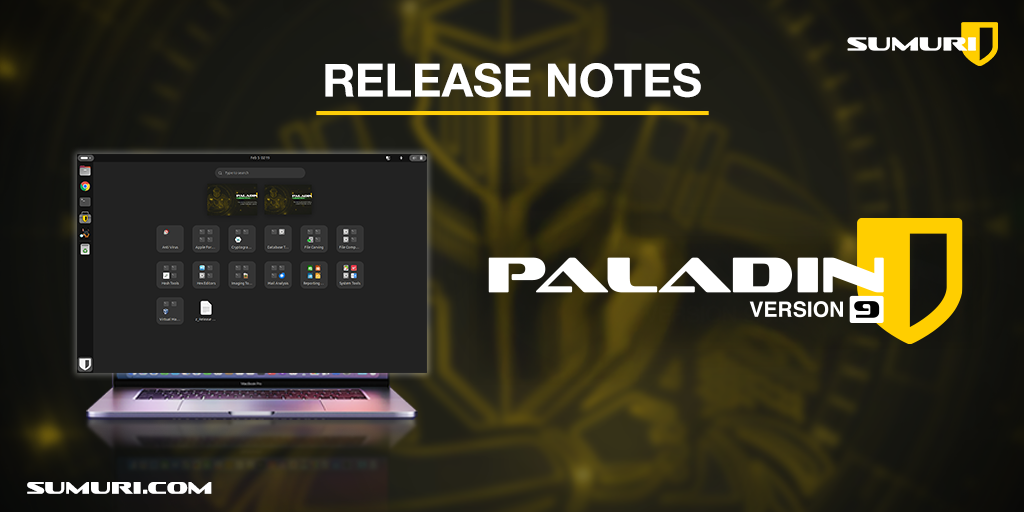 Paladin version 9 Release note v3