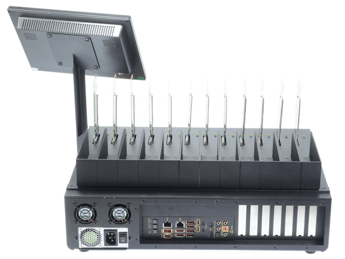 SuperWiper Desktop 12 NVMe - Back view