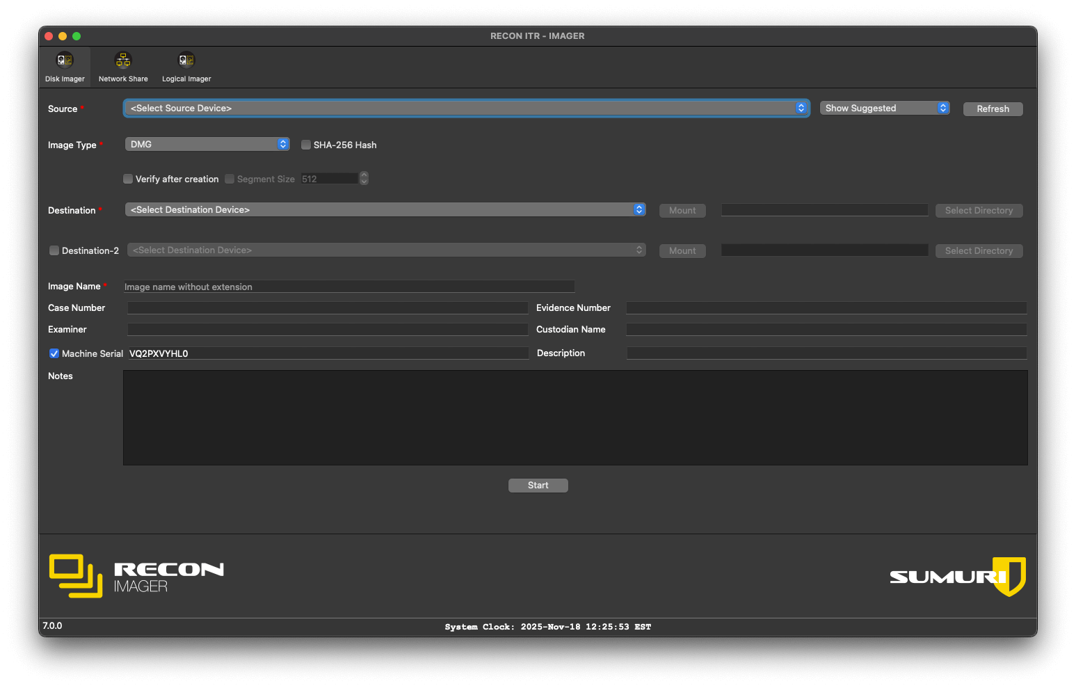 RECON ITR v7 Imager - empty