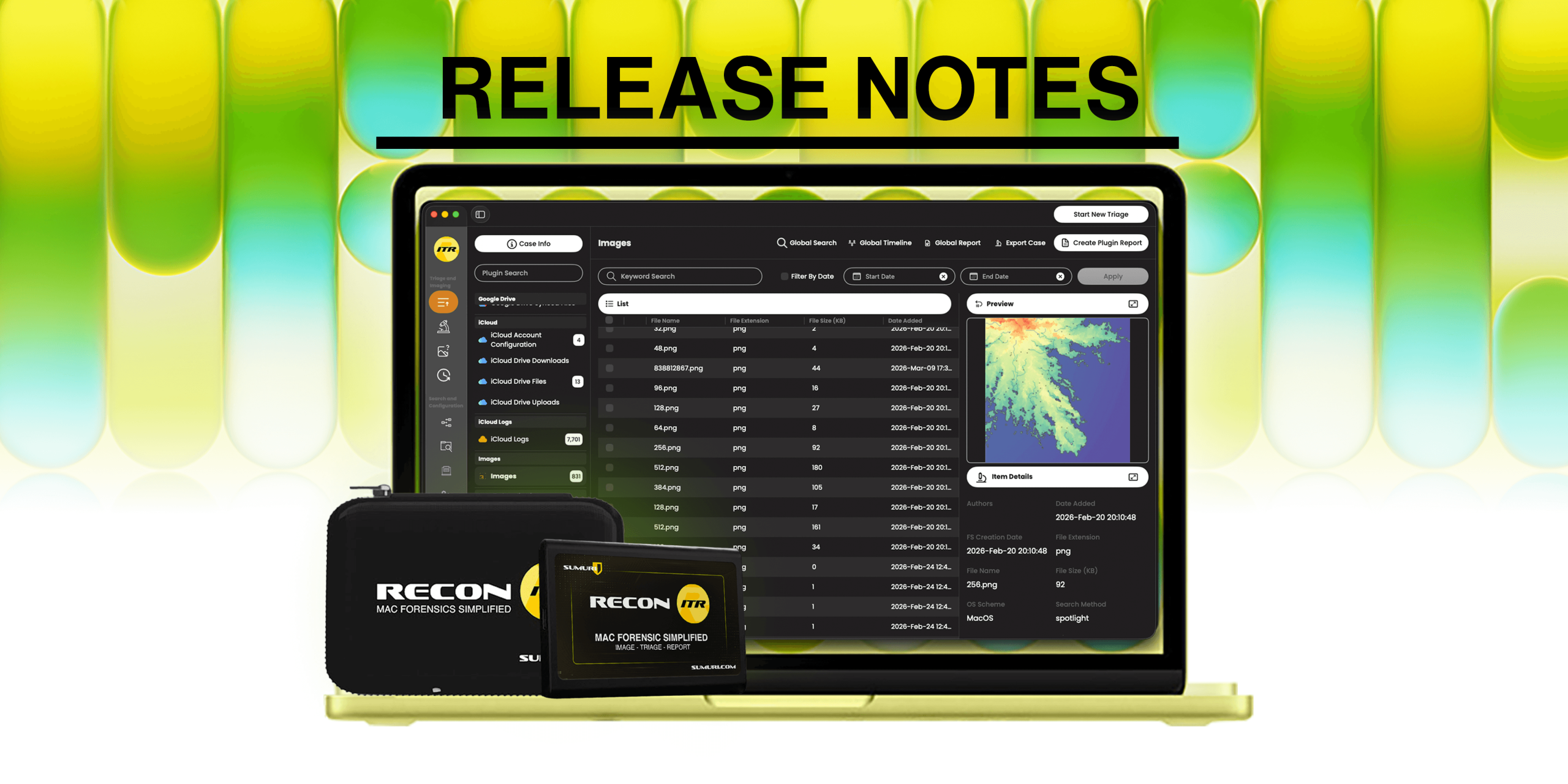 RECON ITR Release Note Banner