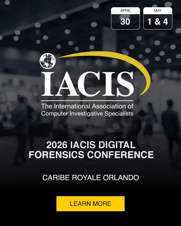 2026 IACIS Digital Forensics Conference Event Artwork